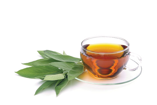 Try sage in an herbal tea for sore throats.